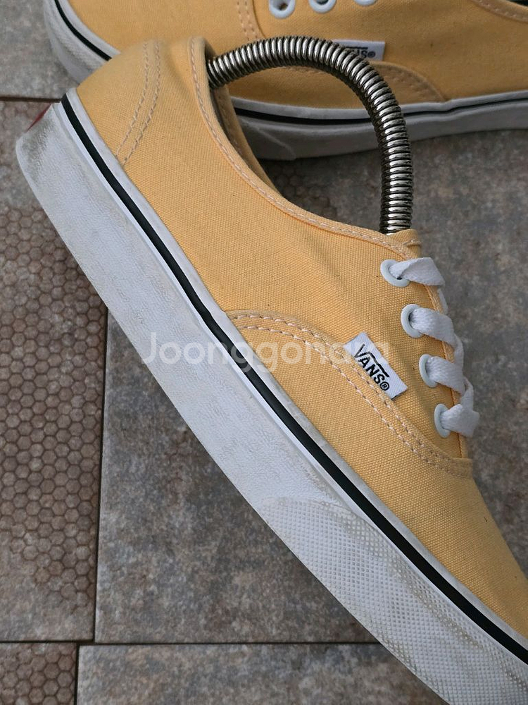 (235)반스 어센틱 옐로우 스니커즈 운동화--6