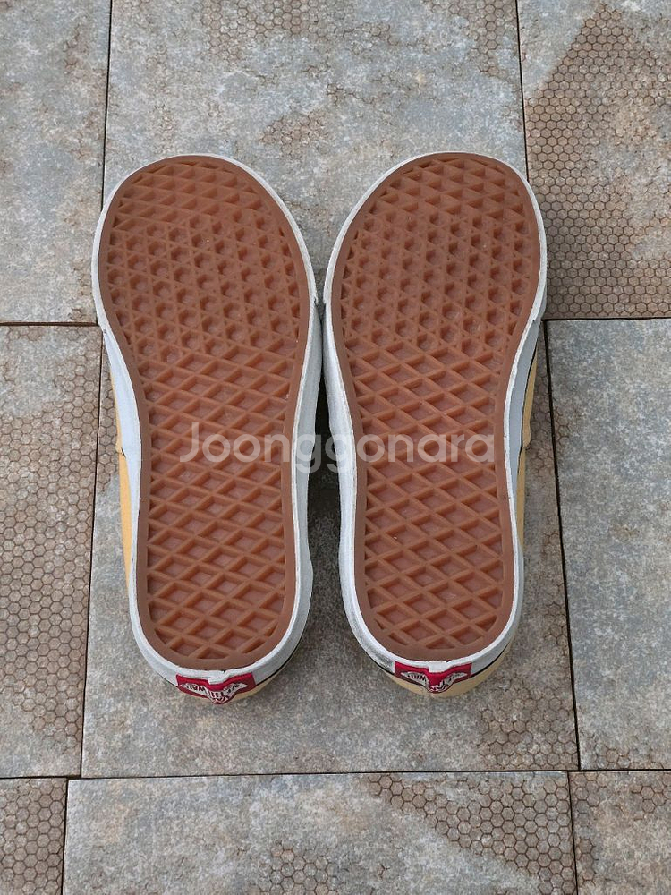 (235)반스 어센틱 옐로우 스니커즈 운동화--8