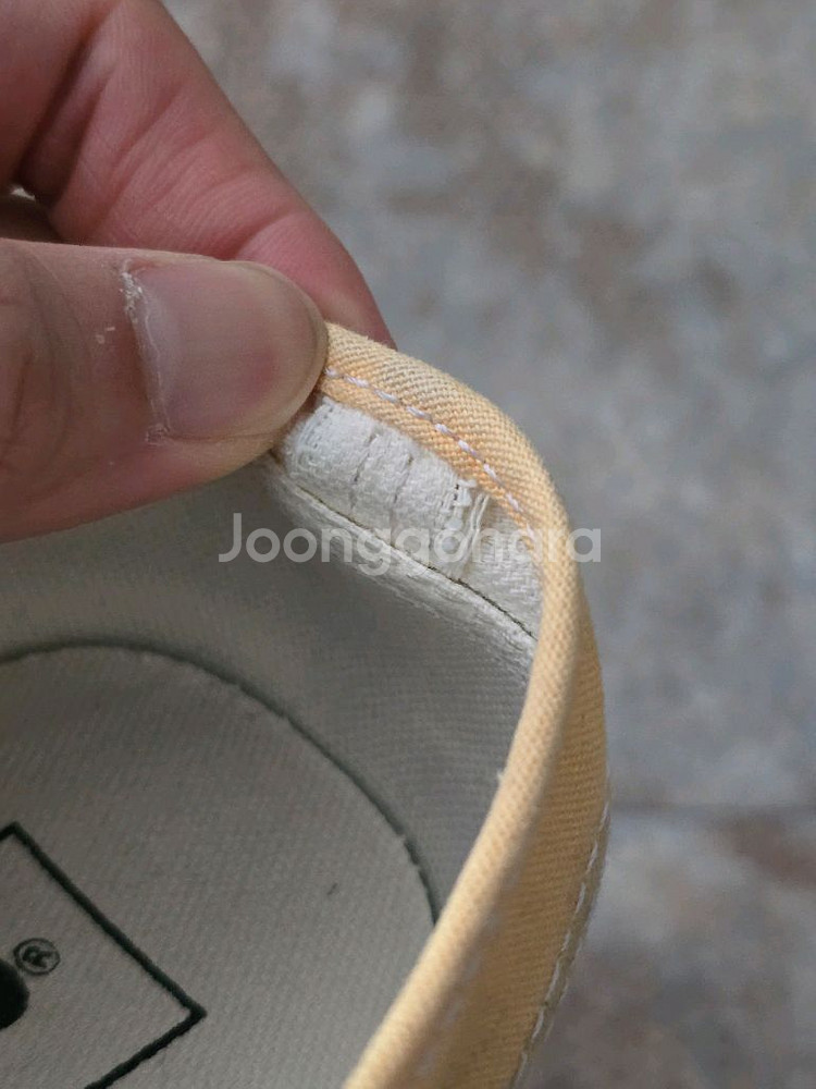 (235)반스 어센틱 옐로우 스니커즈 운동화--9