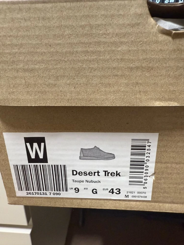클락스 데저트트랙 Taupe Nubuck UK9(285) 새제품 이미지