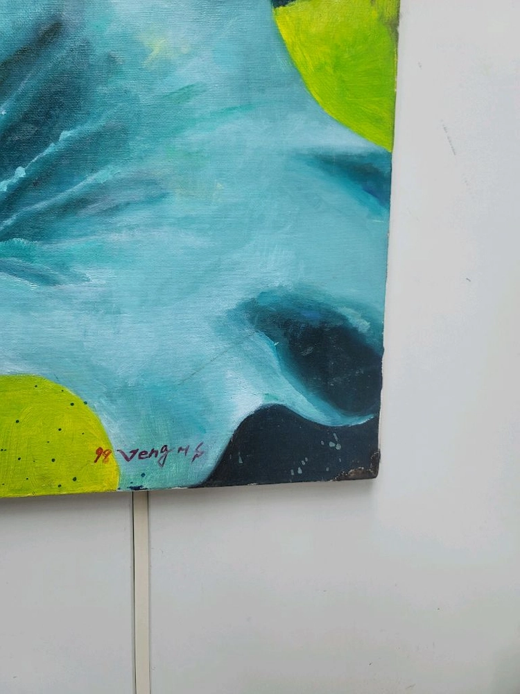연꽃 유화그림 30호 이미지
