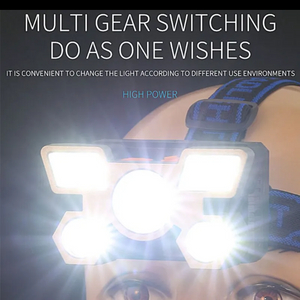 헤드렌턴 USB 충전식 5핀 낚시 작업 캠핑 5구 라이 이미지