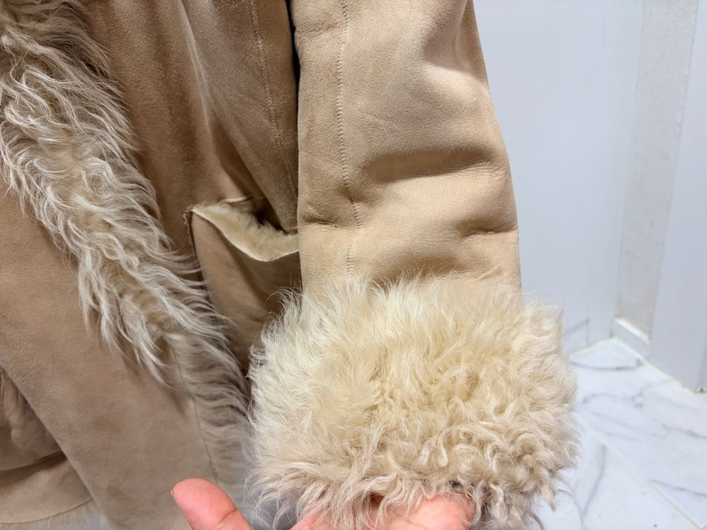 리얼 양털 무스탕 자켓--5