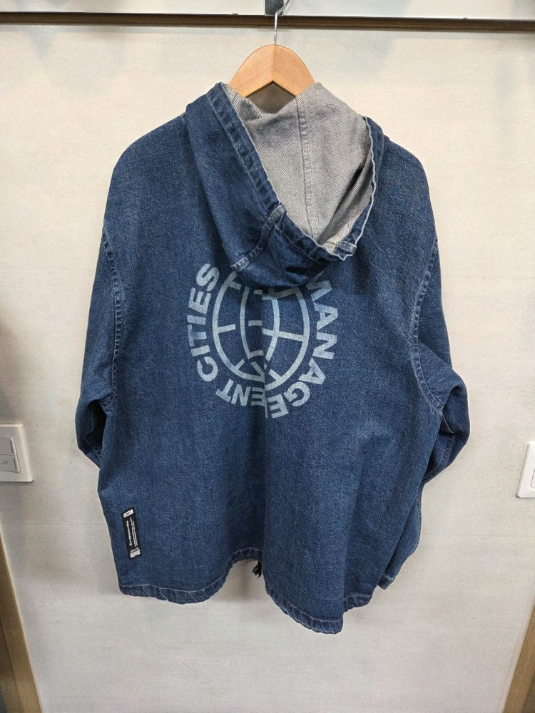 lmc 스톤 워시드 빅로고 데님 후드자켓 L 이미지