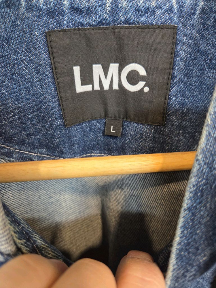lmc 스톤 워시드 빅로고 데님 후드자켓 L 이미지