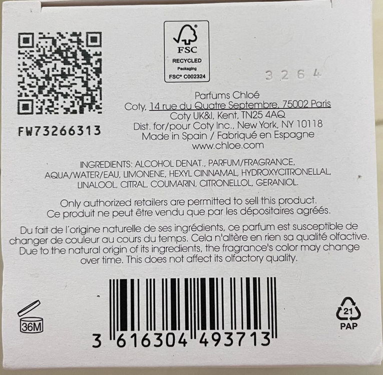 끌로에 아뜰리에 데 플뢰르 히솝 50ml 끌로에 향수 이미지