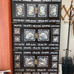 자개 3층 장식장 / 고가구