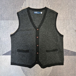 [XXL] 폴로 신형 헤링본 베스트 조끼 니트 가디건 랄프로렌