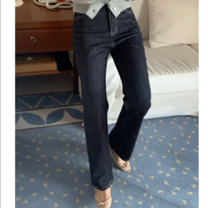 가내스라 퍼렐 생지 부츠컷 데님 (S사이즈)