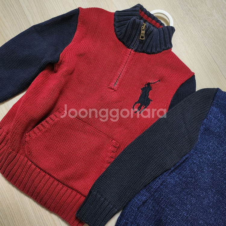 폴로4t 니트짚업--1