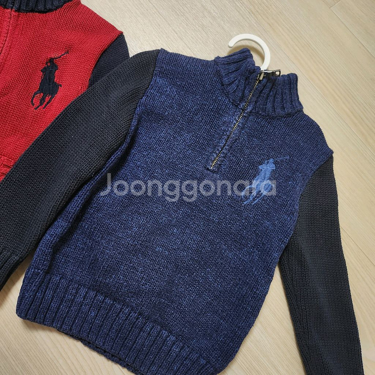 폴로4t 니트짚업--2