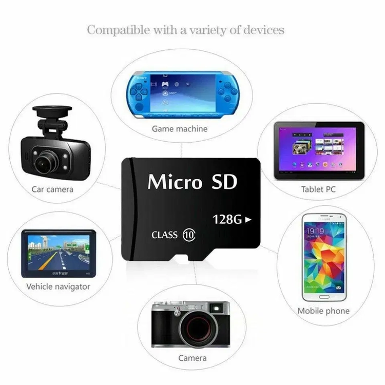 새 차량용 네비게이션 128GB SDHC MLC 메모리카드 이미지