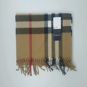 버버리 머플러 90%메리노울 카멜스트라이프