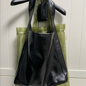 (새상품)포테 0007 호보백 - 레더블랙