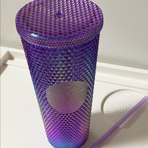 스타벅스 22 서머 스터드 퍼플 홀로그램 콜드컵 710ml