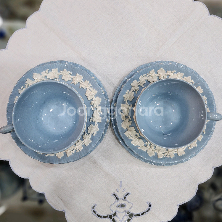 [판매] 영국 웨지우드 퀸즈웨어 라벤더 트리오(3pcs) 세트--2