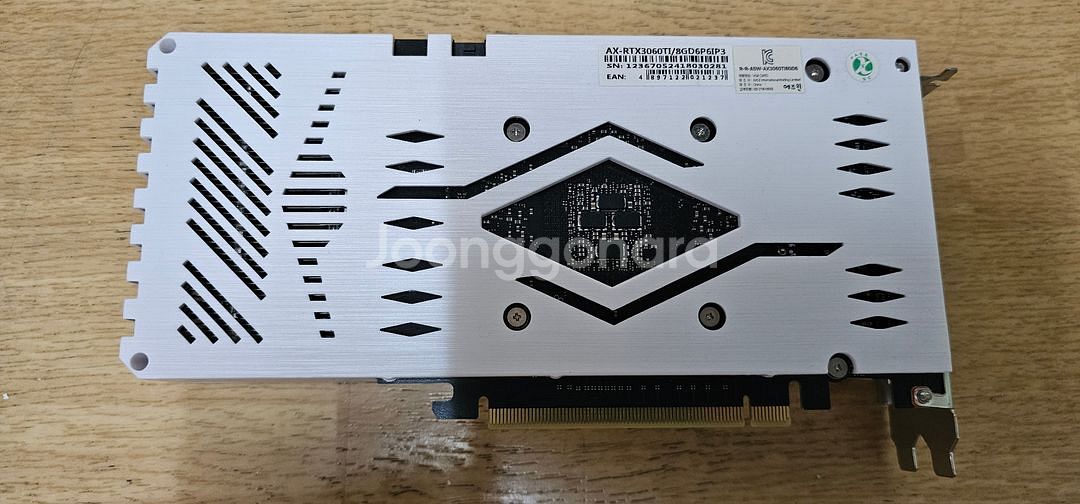 AXLE 지포스 RTX 3060 Ti D6 8GB WHITE 에즈윈 그래픽카드 판매합니다--1