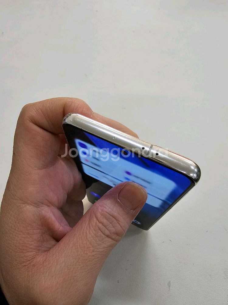 갤럭시 S21화이트 무잔상 정상공기기--5