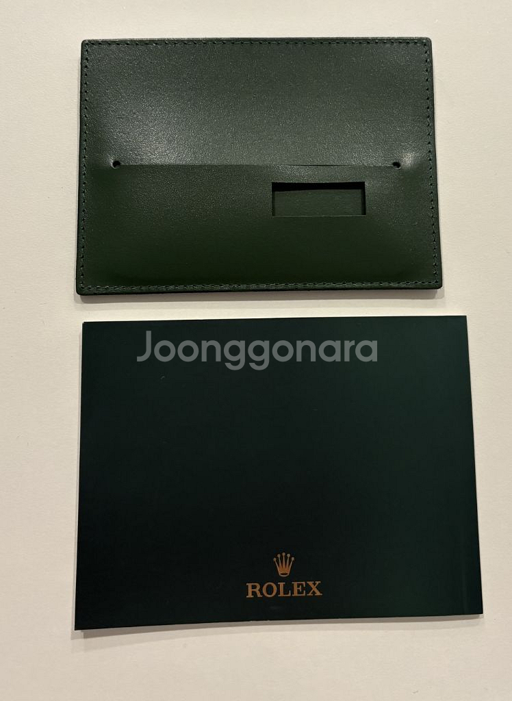 롤렉스 가죽 보증서케이스+데이져스트 책자 정품--1