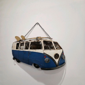 빈티지 캠핑카 장식품 폭스바겐 이미지