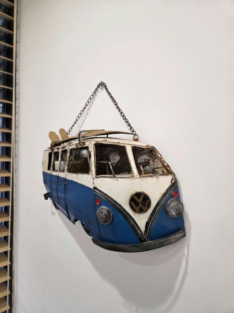 빈티지 캠핑카 장식품 폭스바겐 이미지