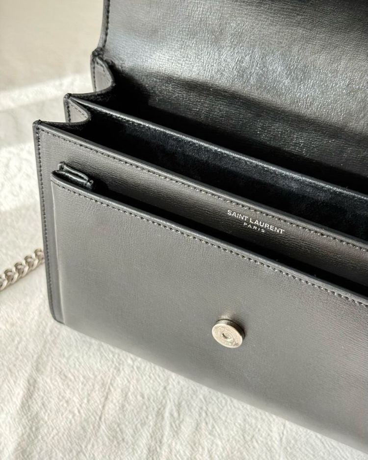 생로랑 선셋백 미디엄 은장--6