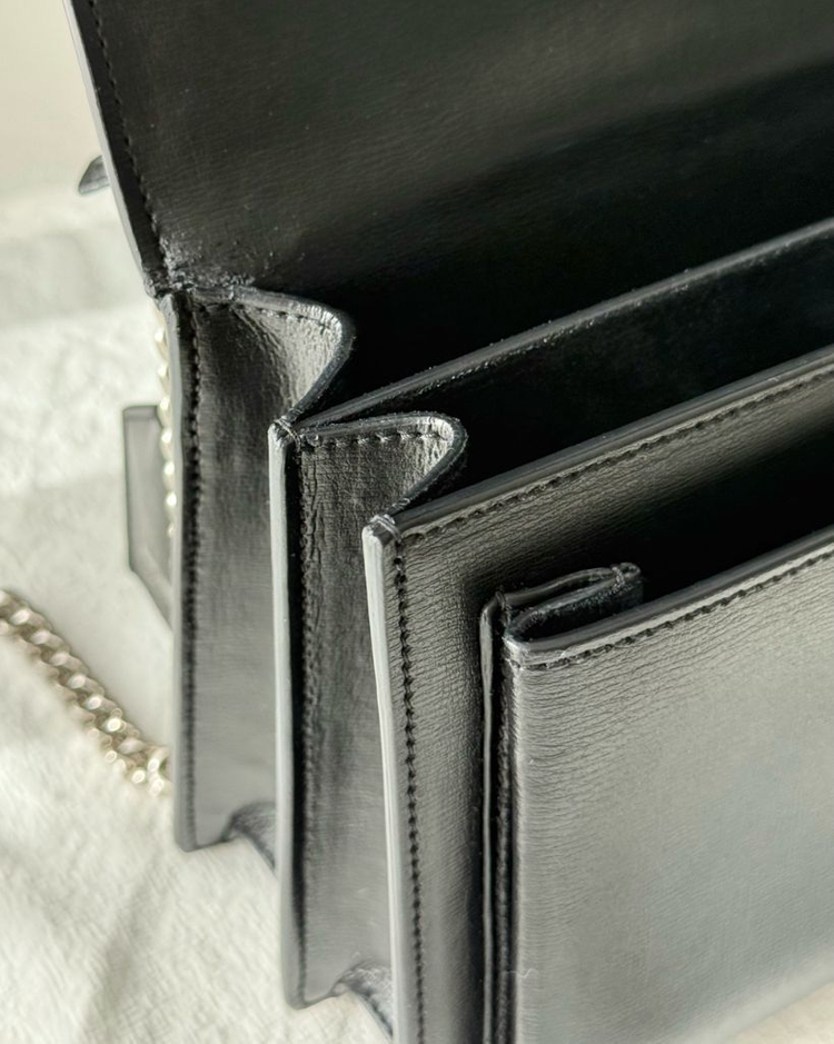 생로랑 선셋백 미디엄 은장--8