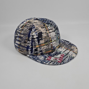 샤넬 블루 멀티 트위드 베이스볼 캡 ( OS )