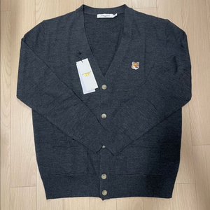 [거의 새제품] 메종키츠네 싱글폭스 가디건 차콜 L