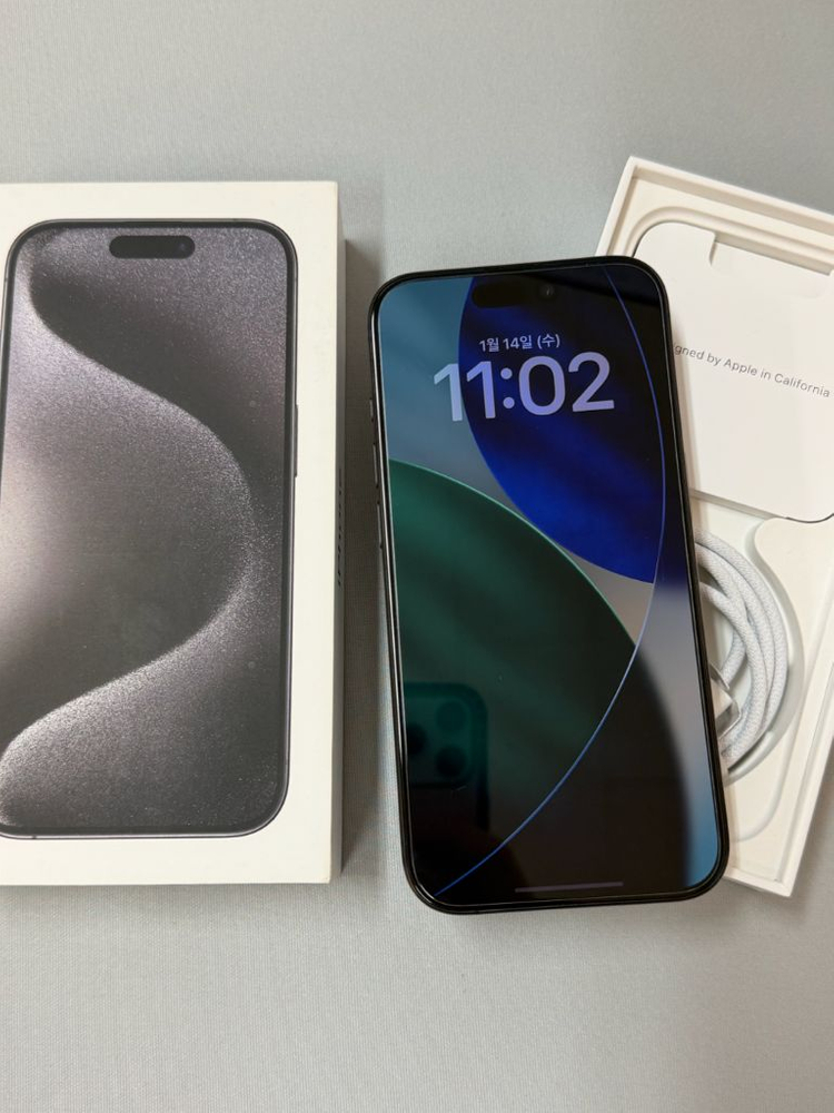 아이폰 15 Pro 블랙 티타늄 512GB 풀박스--0