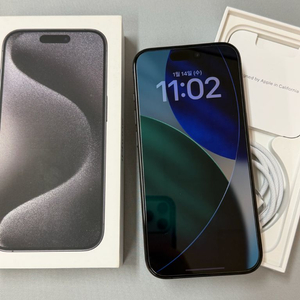 아이폰 15 Pro 블랙 티타늄 512GB 풀박스