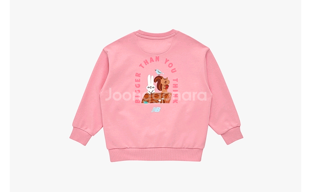 뉴발란스키즈 트리하우스 스웻셔츠 맨투맨 핑크 130 판매합니다.--4