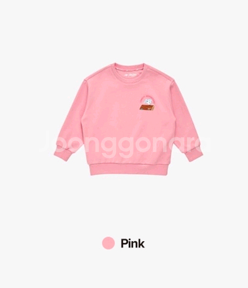 뉴발란스키즈 트리하우스 스웻셔츠 맨투맨 핑크 130 판매합니다.--8