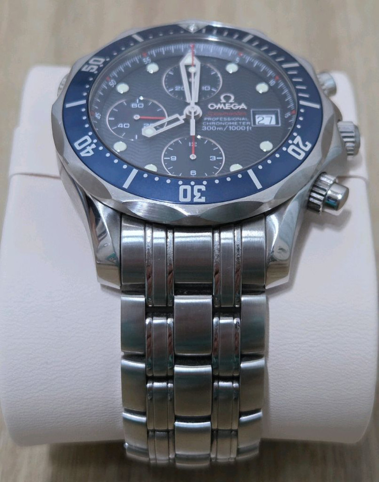 오메가 2세대 씨마스터300 크르노 블루 41.5mm--4