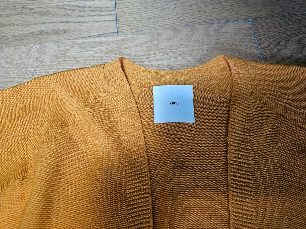 (새상품) 구호 모/견혼방 롱니트 가디건--2