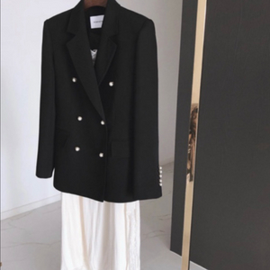 로즈팩토리 스티치 자켓 S 진주 버튼 블랙 아네로즈 시에 로즈니 로아르 오르