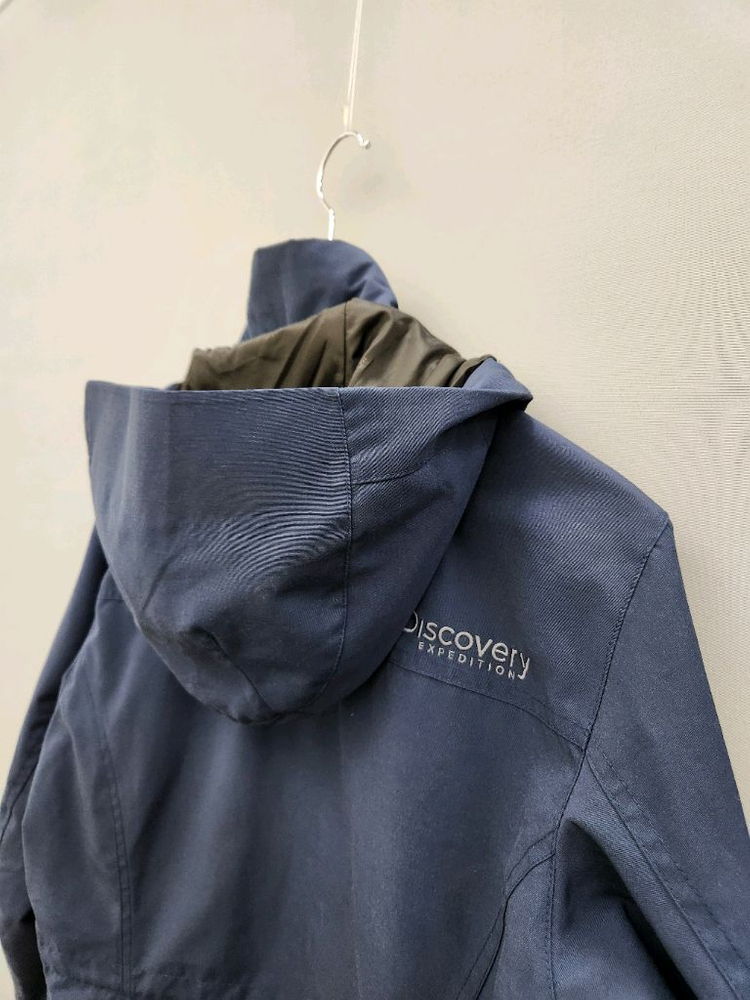 디스커버리 네이비 후드 야상 점퍼--7