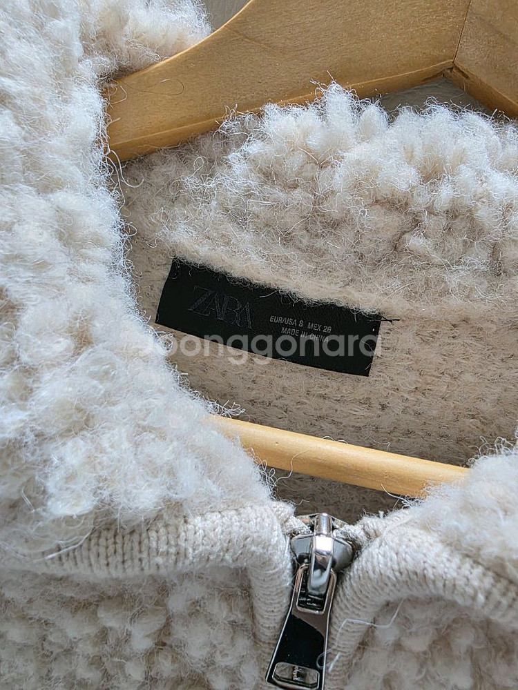 ZARA 여성 부클 니트 자켓 니트 재킷 (S사이즈)--2