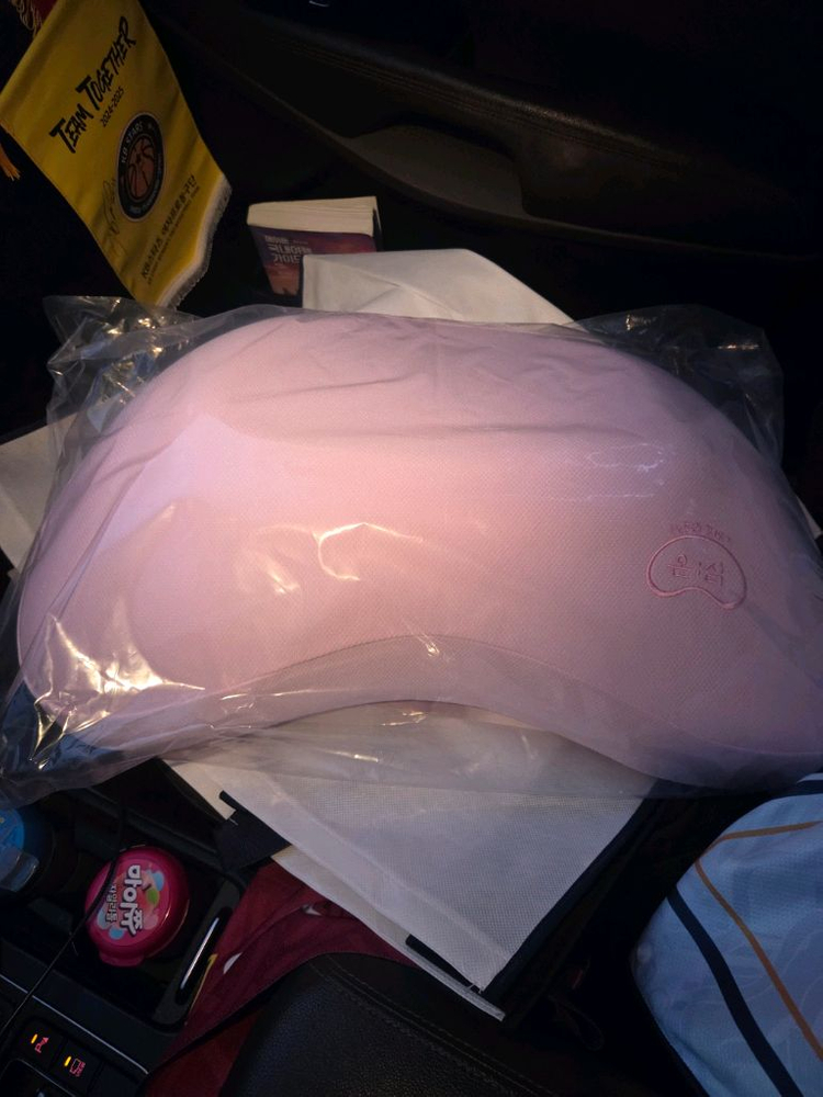 온잠 숄더 필로우(핑크)새상품--1