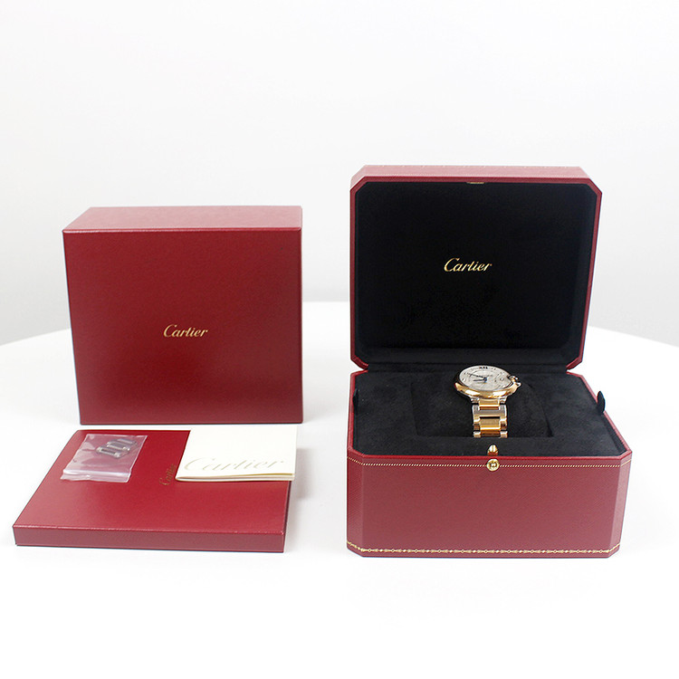 [중고명품다올] 까르띠에 발롱블루 다이아 로즈골드 콤비 36MM WE902031--1