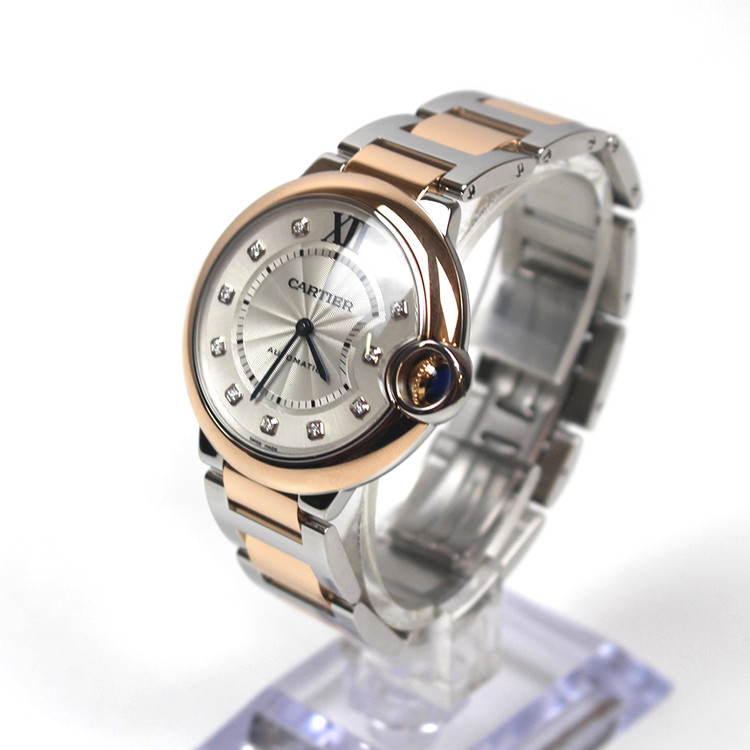 [중고명품다올] 까르띠에 발롱블루 다이아 로즈골드 콤비 36MM WE902031--2