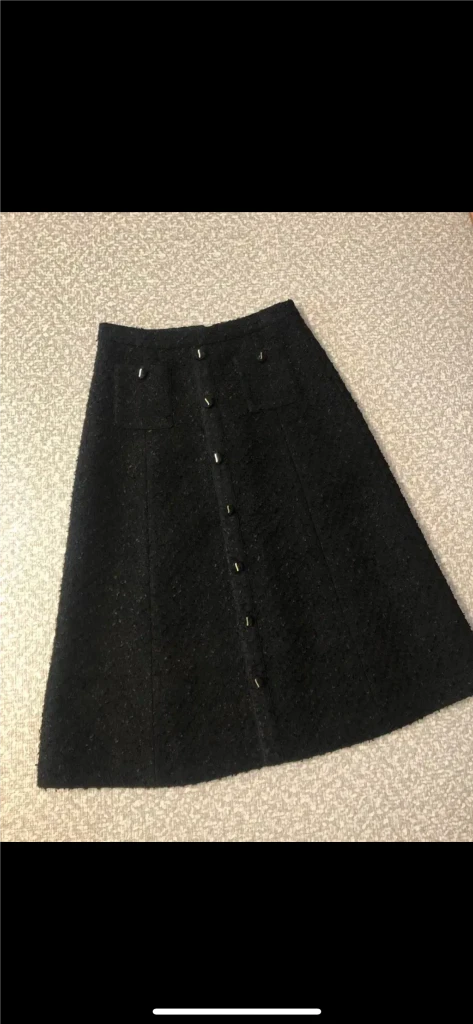 ORR 오르 헤이든 트위드 맥시 스커트 햅번 롱 치마 결혼식 하객룩 M 이미지