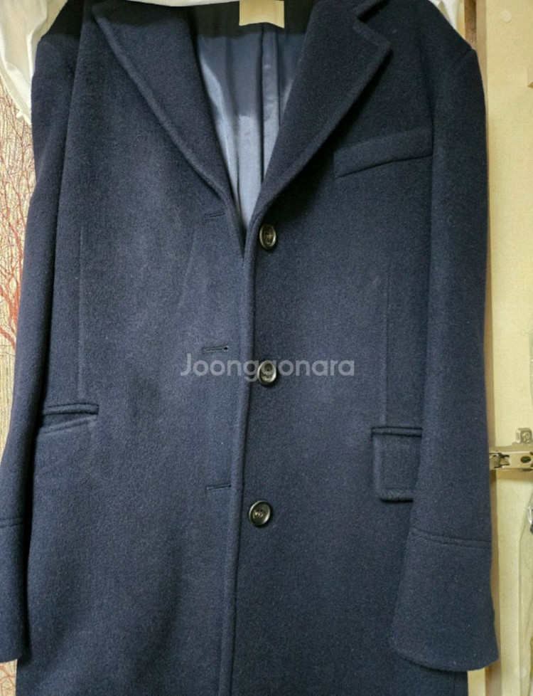 모네 모네마켓 현리본빛 네이비코트 텍있는 새상품 이미지