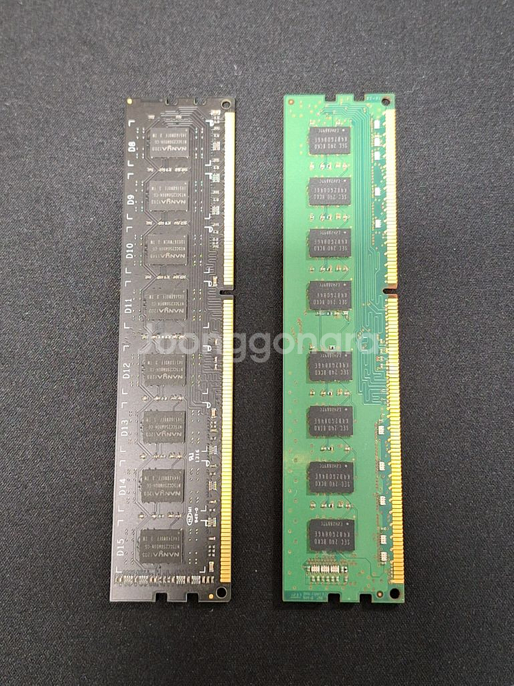 메모리 DDR3 4GB*2 12800U 양면 램--1