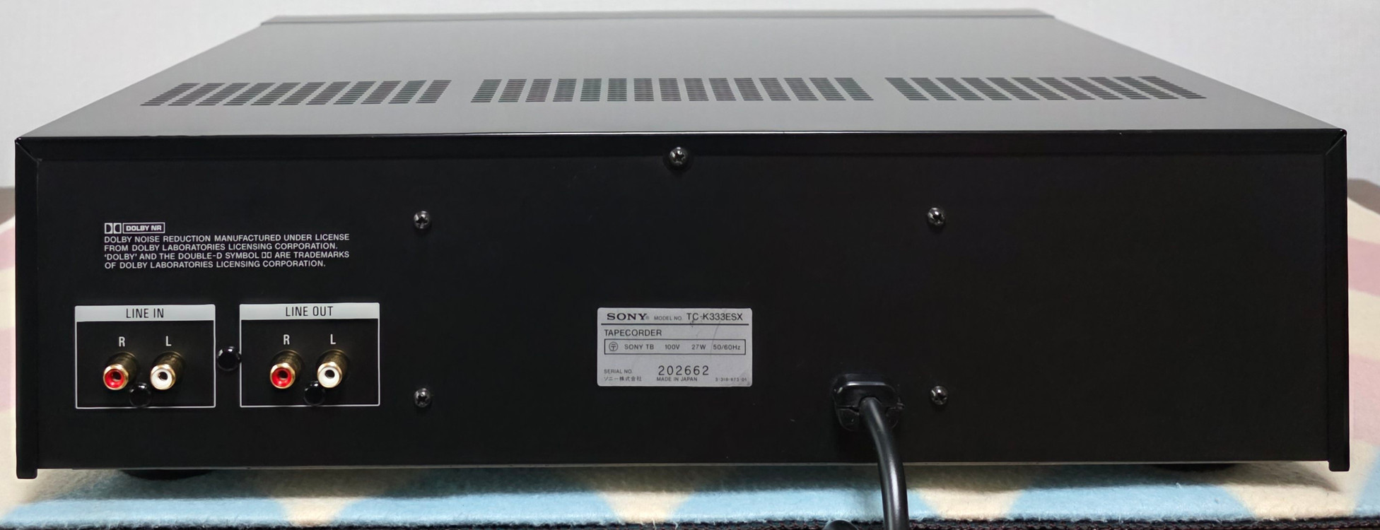 SONY 카세트 데크 TC-K333ESX 이미지