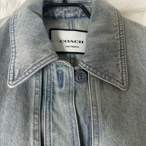 코치 데님 트렌치 코트