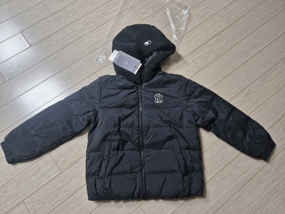 쿨거래시 7만9택포! [정가 149,000원] 미착용 새제품 엠엘비 키즈 경량 덕패딩 블랙 사이즈 130 남아여아--2