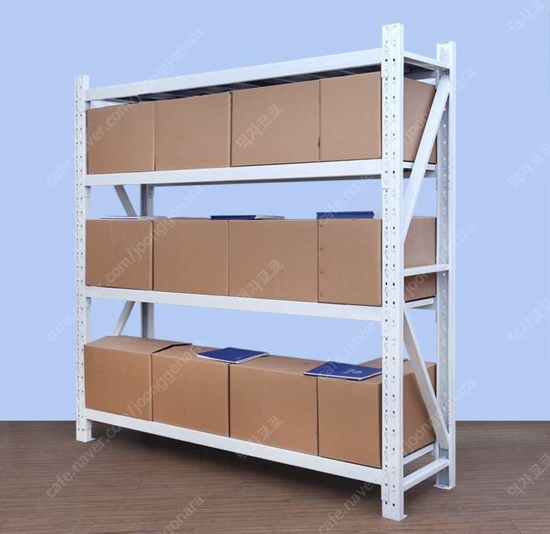 코스트 200x200x60 대형사이즈 무볼트선반 중량코랙 이케아랙 무볼트 철제선반 중량랙 대형철제앵글 부가세포함--0