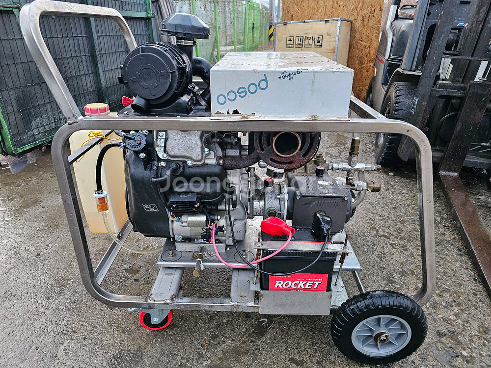 중고엔진고압세척기 500바 25리터 40마력 판매--1