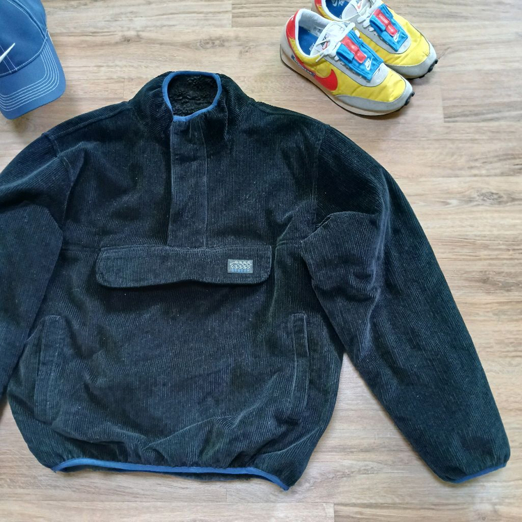 stussy 스투시 도톰 코듀로이 양털 아노락 자켓 패딩--3